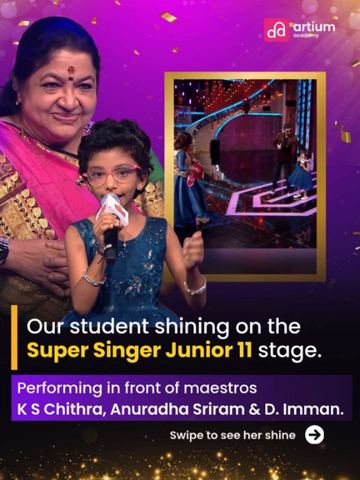 Sejal's journey from Artium to Super Singer Junior 11 stage