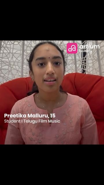 Preetika from Texas learns Popular Film Music online