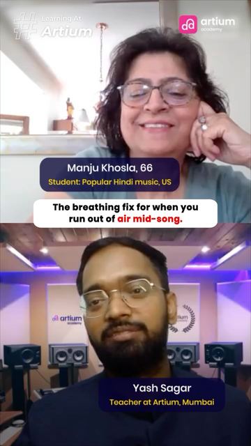 AHA Moment: a student question sparks a singing tip
