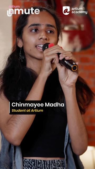 Student Chinmayee performs Mayya Mayya at Artium Unmute Hyderabad