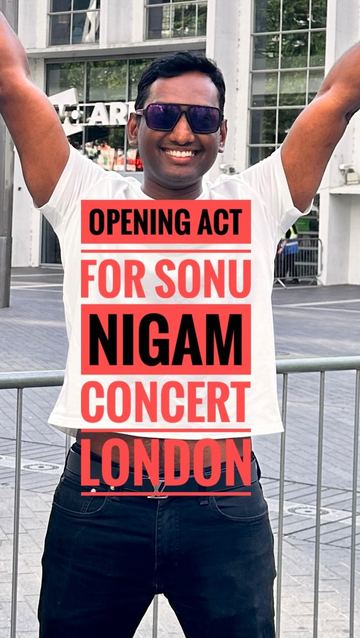 Learner Sudheesh's own account of opening for Sonu Nigam at Wembley