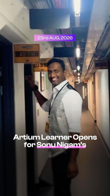 Learner Sudheesh opens for Sonu Nigam at Wembley Stadium London